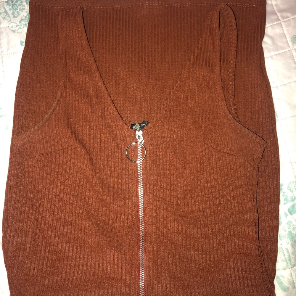 Short tan color dress